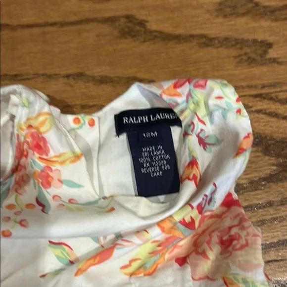 Ralph Lauren Floral Dress with Bloomers - White and Multicolor - Picture 2 of 3